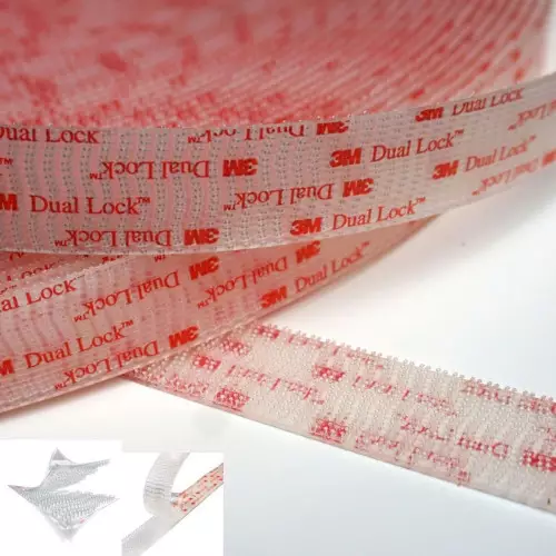 Velcro adesivo Dual lock SJ3560 3M™ trasparente da 25mm Miglior