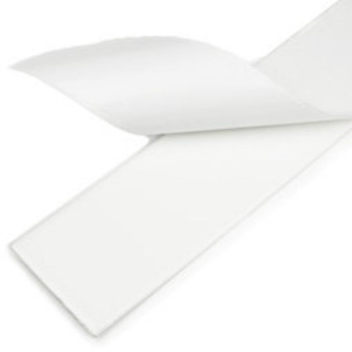 Barre métallique autocollante blanche avec support autocollant