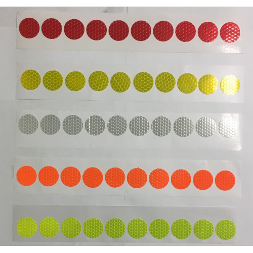 10 discos adesivos refletivos para a cobertura das porcas das