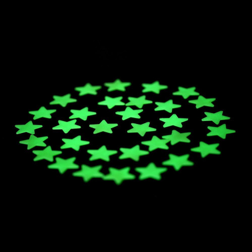 28 estrellas adhesivas fotoluminiscentes que brillan en la