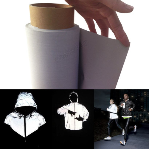 High visibility EN471 approved silver reflective fabric sew on