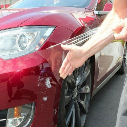 Lámina adhesiva anti-arrañazos en vinilo transparente de alta