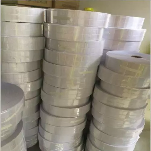 High visibility Silver reflective fabric sew on tape - 25/50 mm