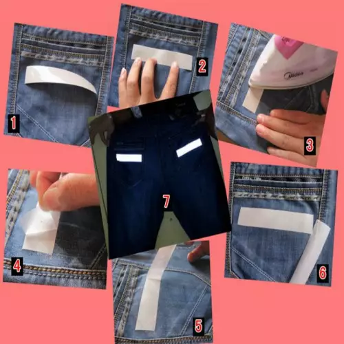 13 Faixas refletivas prateadas termo colantes – 1 x 10 cm