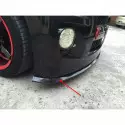 Universal Front Bumper Spoiler Rubber Skirt Protector (Carbon