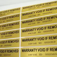 100 Sellos adhesivos anti manipulación con precinto y ID de