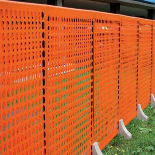 Rete da cantiere edilizia per recinzione in plastica arancione