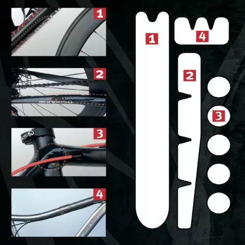 SHELTER Strong Clear OFF-ROAD Protective Kit for mountain bikes