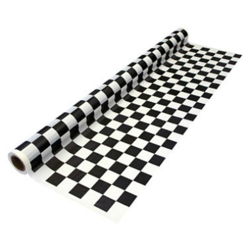 Shiny Black and White Checkered Car Wrap decorative vynil film