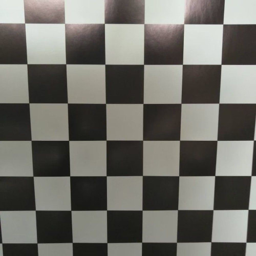 Shiny Black and White Checkered Car Wrap decorative vynil film