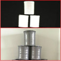 Banda reflectante plateada de coser en material PET - 100mt x