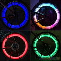 2 Luces Led para Válvula de Rueda de Bicicleta en 4 colores