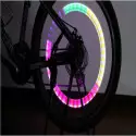 2 Luces Led multicolor para Válvula de Rueda de Bicicleta en 4