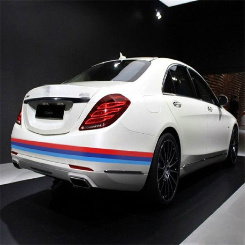Glossy adhesive flag BMW M series racing sport for car body