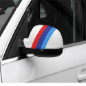 Glänzende Klebeflagge BMW M-Serie Rennsport für Aufbau 15cm