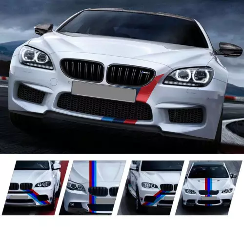 Drapeau adhésif brillant BMW série M sport de course pour