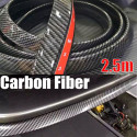Universal Front Bumper Spoiler Rubber Skirt Protector (Carbon