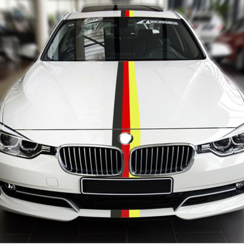 German flag band for BMW, Mercedes and Audi - 15cm Best Price