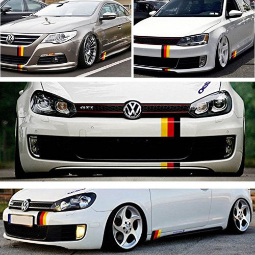German flag band for BMW, Mercedes and Audi - 15cm Best Price