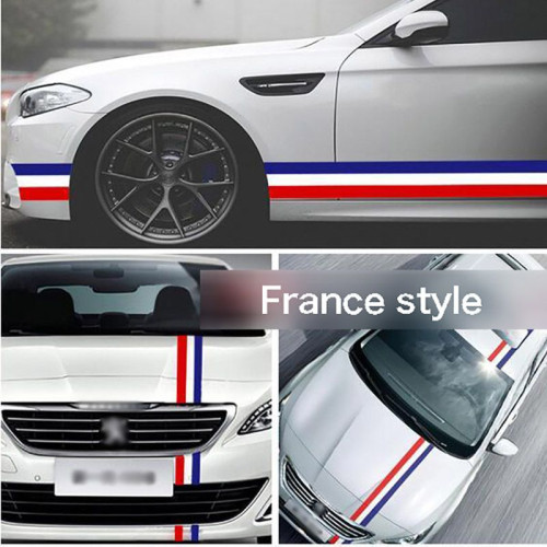 Bande Drapeau Français pour BMW, Audi et Mercedes - 15cm Vente