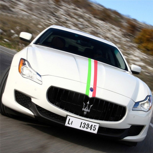 Italian flag vinyl adhesive band for car and motorbike in 5