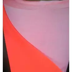 Tessuto rifrangente arancio fluorescente da cucire 140cm 2