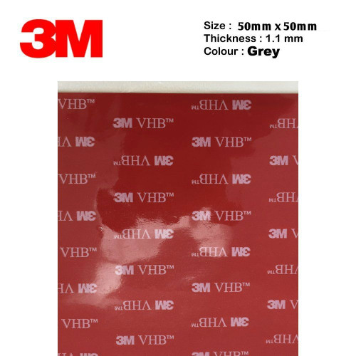 5 Doppelseitige Acrylschaumvierecke VHB 3M™5952 - 50/100mm