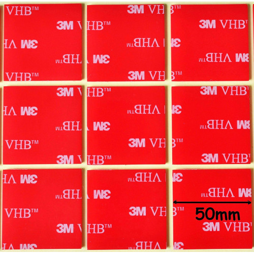 5 Doppelseitige Acrylschaumvierecke VHB 3M™5952 - 50/100mm