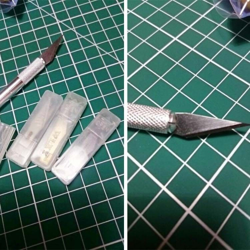 Cutter de precisiòn avec 6 lames de rechange Vente en ligne