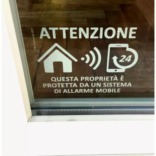 4 Pegatinas de advertencia GPS y antirrobo para propiedad