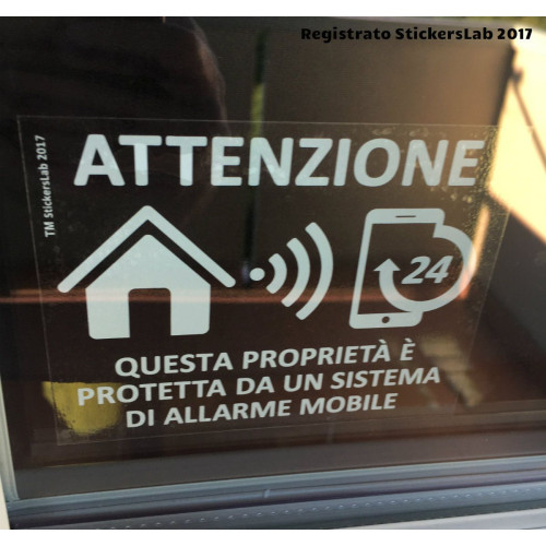 4 Pegatinas de advertencia GPS y antirrobo para propiedad