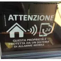 4 Adesivi allarme GPS antifurto proprietà privata con sistema