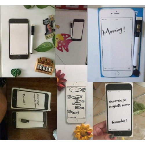 Magnete Iphone 6 Plus da frigo con sfondo bianco scrivibile con