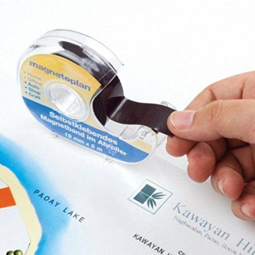 Cinta magnética autoadhesiva para foto con dispensador Mejor