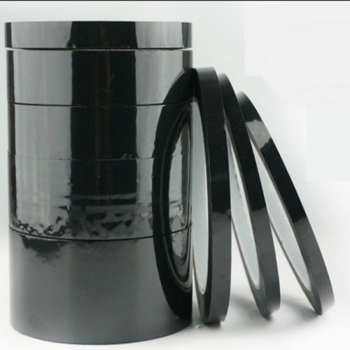 Ruban de masquage noir en silicone pour le vernissage - 66 mt