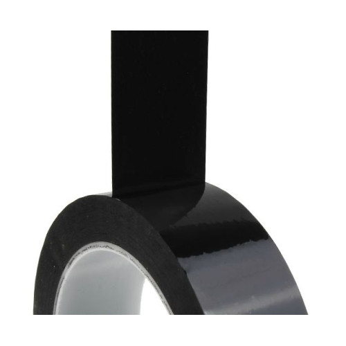 Nastro adesivo nero siliconico mascheratura in poliestere per