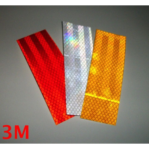 6 3M™ 983 Diamond Grade reflective rectangular decals/ stickers