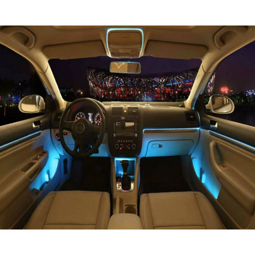 Faixa LED luminosa flexivel para decoração internos carro