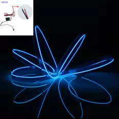 Faixa LED luminosa flexivel para decoração internos carro 2