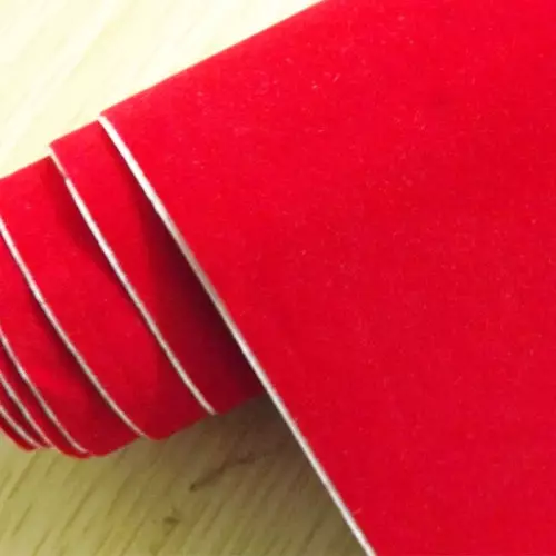 Nastro pellicola adesiva in velluto rosso wrapping per tuning e