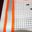 Orange/Grey reflective fabric sew on tape - 50mm x 2MT Best