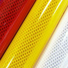 Lámina adhesiva reflectante en alta intensidad en material PET