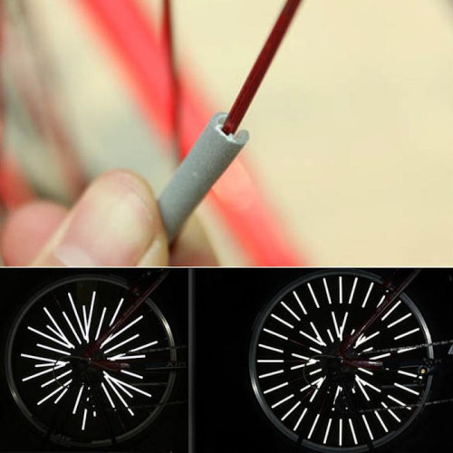 Reflektierende rückstrahlende Speichenüberzügen für Fahrrad -