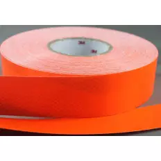 Cinta adhesiva reflectante naranja fluorescente para una 2
