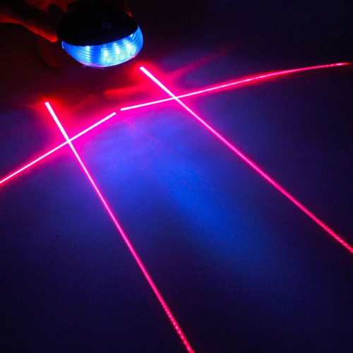 Luz LED trasera azul de bicicleta con 2 laser Mejor precio