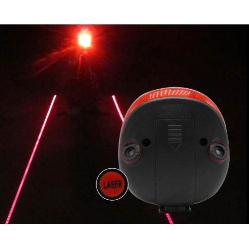 Luz LED trasera de bicicleta con 2 laser Mejor precio, tienda