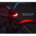 Hinten LED-Licht mit 2 Laser fur Fahrrad Bester Preis, Online