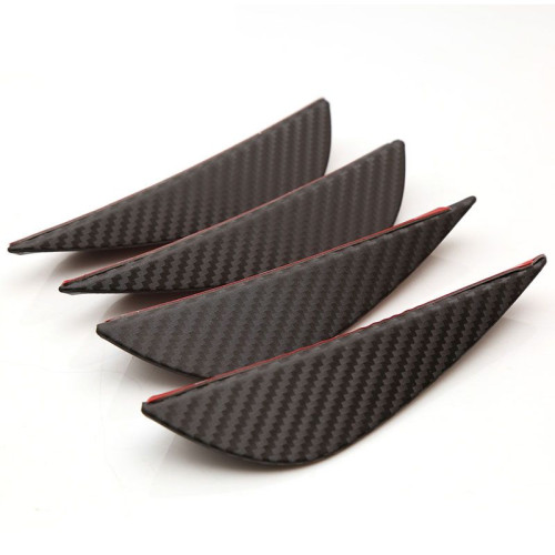 4 Fins de fibra de carbono protecção amortecedor ABS moldável