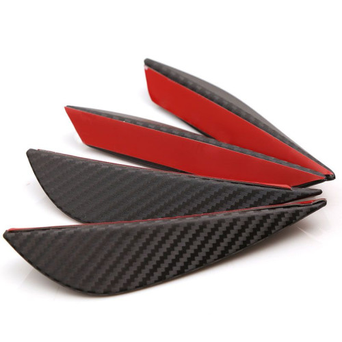 4 ailes de protection de pare-chocs ABS fibre de carbone