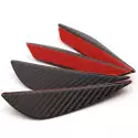 4 ailes de protection de pare-chocs ABS fibre de carbone